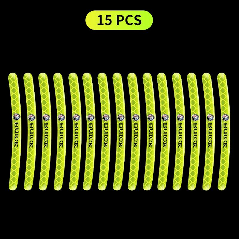 Car Bike Motorcycle Wheel Hub Reflective Stickers For Buick Regal LaCrosse Encore enclave royaum Park Avenue Envista GL8 GL6