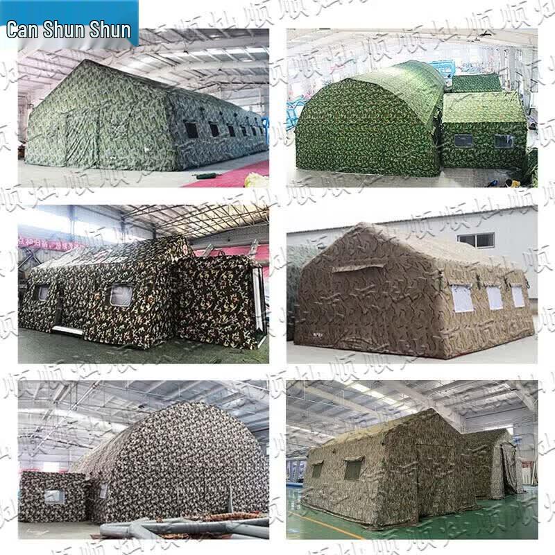 Canshunshun Camouflage Inflatable Large Outdoor Command Tent