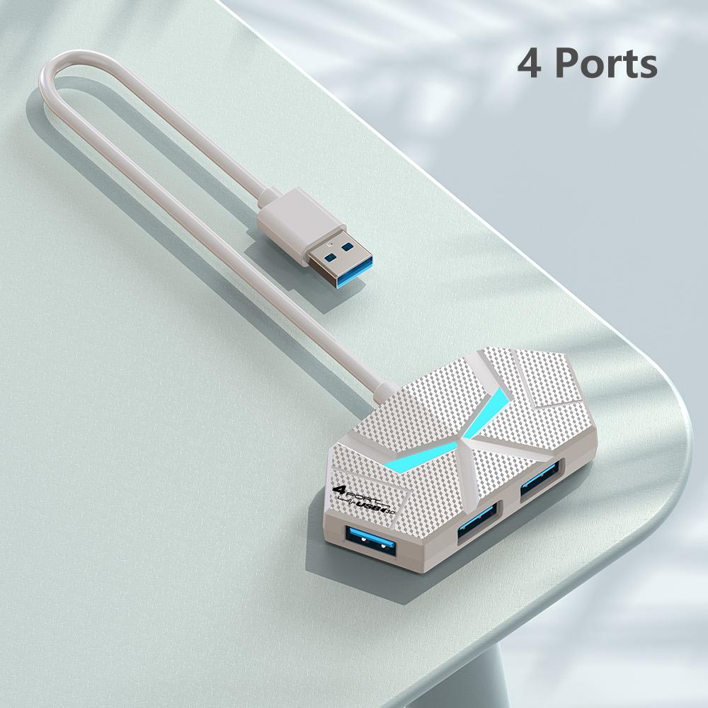 4 в 1 USB 3.0 концентратор 4 порта/7 портов мульти-разветвитель адаптер USB док-станция высокоскоростная для портативных ПК