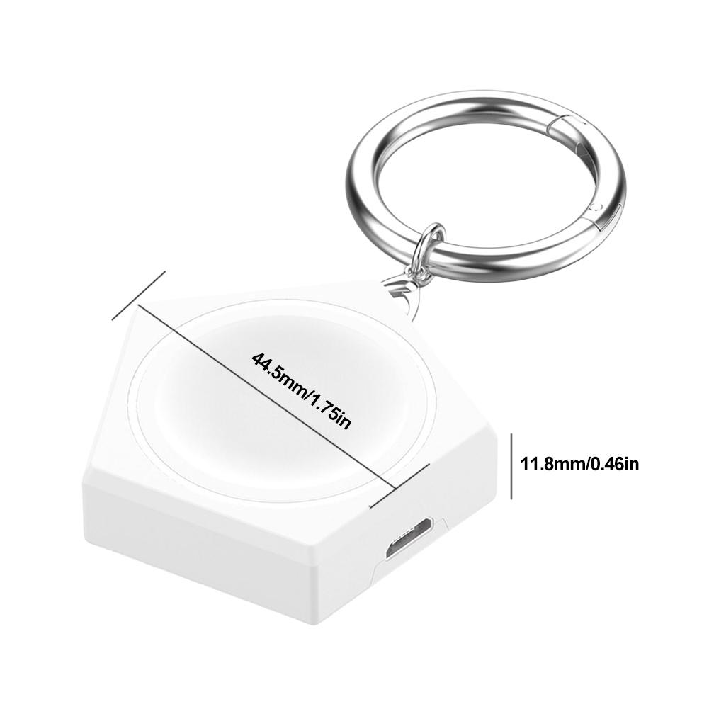 5V зарядное устройство док-станция беспроводной зарядный адаптер для Galaxy Watch 6 Classic (белый)