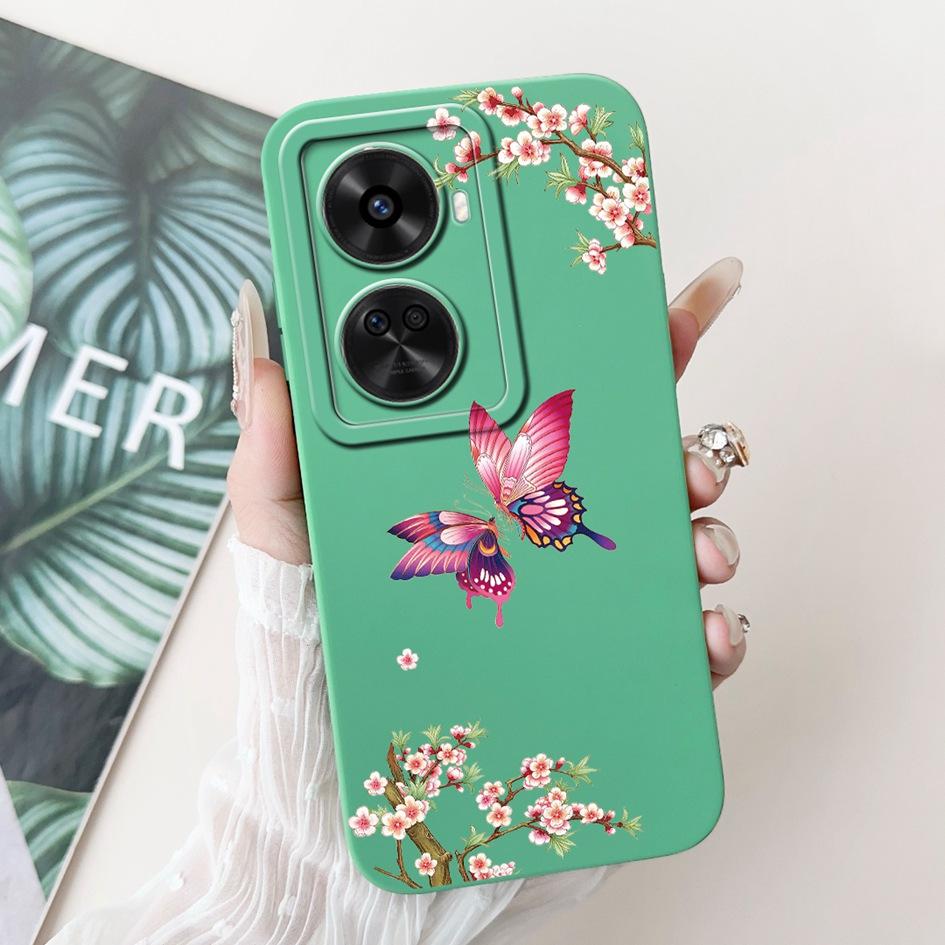 Nova 12 SE Case For Huawei Nova 12 SE Cover 2024 Fashion Painted Liquid Silicone Anti-Fall Protective Bumper For Nova 12SE Funda