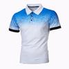 New Trendy Men'S Summer Collar Paul T-Shirt Men'S Heavy Oversize Solid Color Casual Short Sleeve
