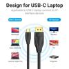 Кабель Vention USB C — DP 1.4, 8K, 60 Гц, кабель-переходник типа C — DisplayPort для Lenovo MacBook Pro, кабель для ТВ-монитора, кабель Type-C — DP