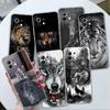 Wolf Dog Cat Bird Lion Tiger Animal Clear Case For Xiaomi Mi Poco X3 NFC M3 Pro F3 F1 11 Lite 12 Note 10 11T 9T Phone Cover