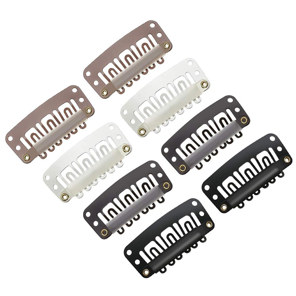32mm U Shape Hair Extension Tools Stainless Steel Snap Clips for Wigs Accessory Professional Salon Quality DIY