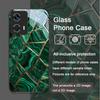 Потрясающий чехол из закаленного стекла с изумрудным узором для Motorola Moto Edge 50 Fusion 40 Neo 30 Pro G85 G84 G75 5G Противоударный чехол