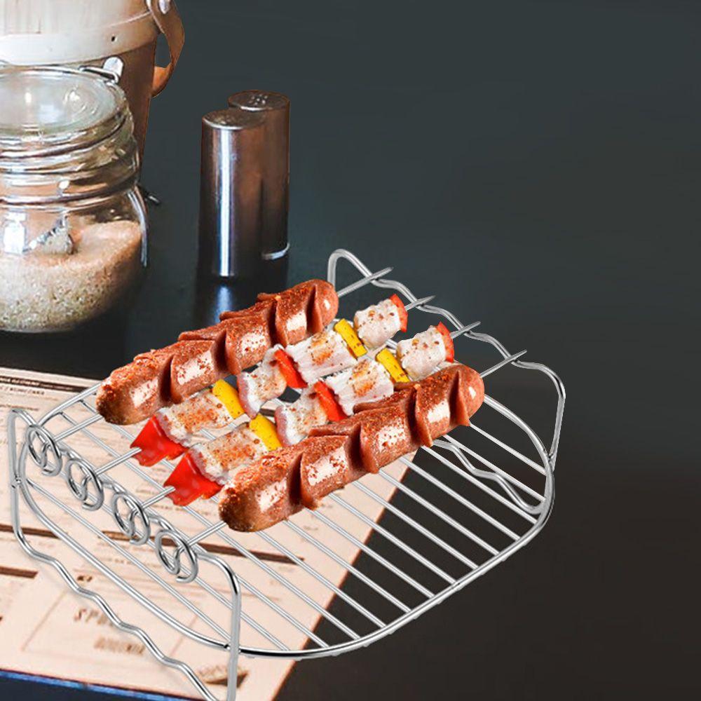 Аксессуары для аэрофритюрницы из нержавеющей стали, поднос, решетка, формы для выпечки, решетка для гриля, решетка для аэрофритюрницы