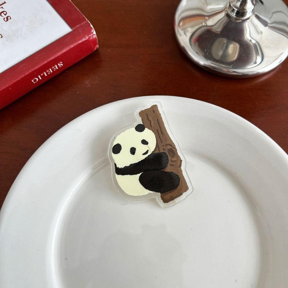 Акриловая Панда Значок Панды Медведь Животное Значок Забавный Цветок Панда Брошь Декор для Рюкзака