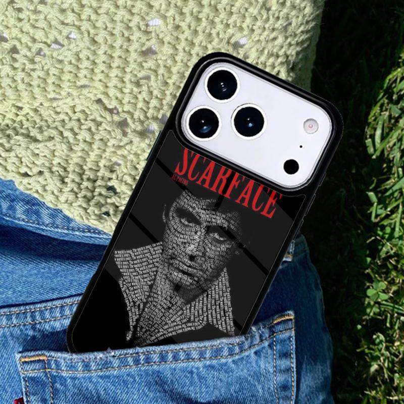 Film Scarface Tony Montana phone case cover Compatible with for IPhone 17air 16e 15 14 13 12 11Pro Max 17 Air