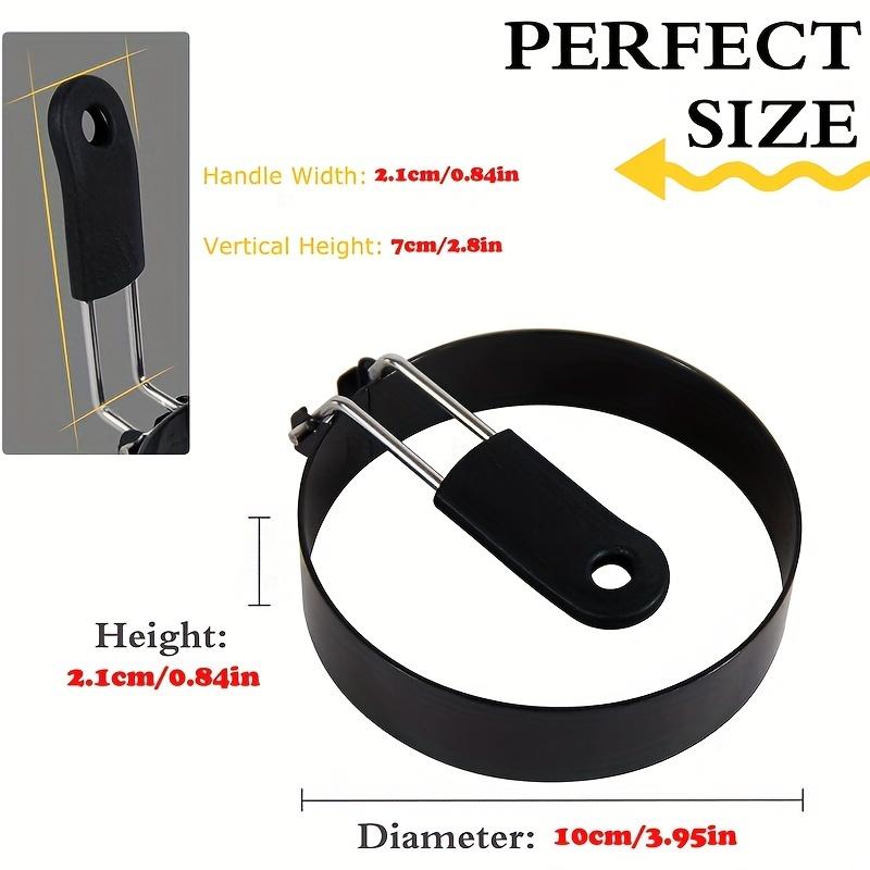 4pcs Stainless Steel Omelette Rings, Pancake Molds for Frying Eggs and Omelets, Kitchen Gadgets, Kitchen Utensils