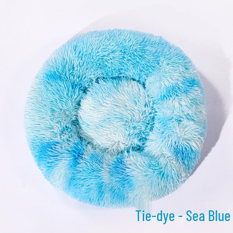 Plush Round Winter Warm Dog & Cat Bed