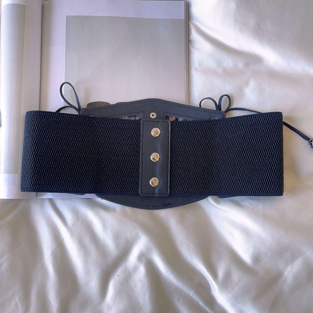 High Waist Female Waistband PU Leather Wide Waist Belt Lace Cummerbunds Clothing Accessories
