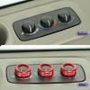 Aluminum Alloy Car Interior Trim For Jeep Grand Commander 2006- 2010 Air Conditioning Switch Knob Decoration Ring Cover