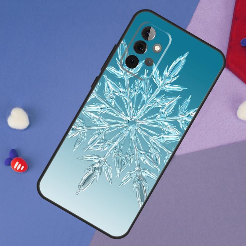 Чехол 'Рождественские снежинки' для Samsung Galaxy A52 A53 A33 A13 A34 A54 A14 A35 A55 A15 A56 A36 A26 A16 A06 A22 A32