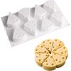 3D Mousse Cake Baking Mold Heart Cheesecake Dessert Diamond Monoporcji Silicone Mould Candle Soap Making Supplies Pastry Tools