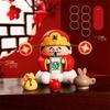 Creative God of Wealth Decoration Cartoon Car Ornaments Mini God of Wealth Mascot Home