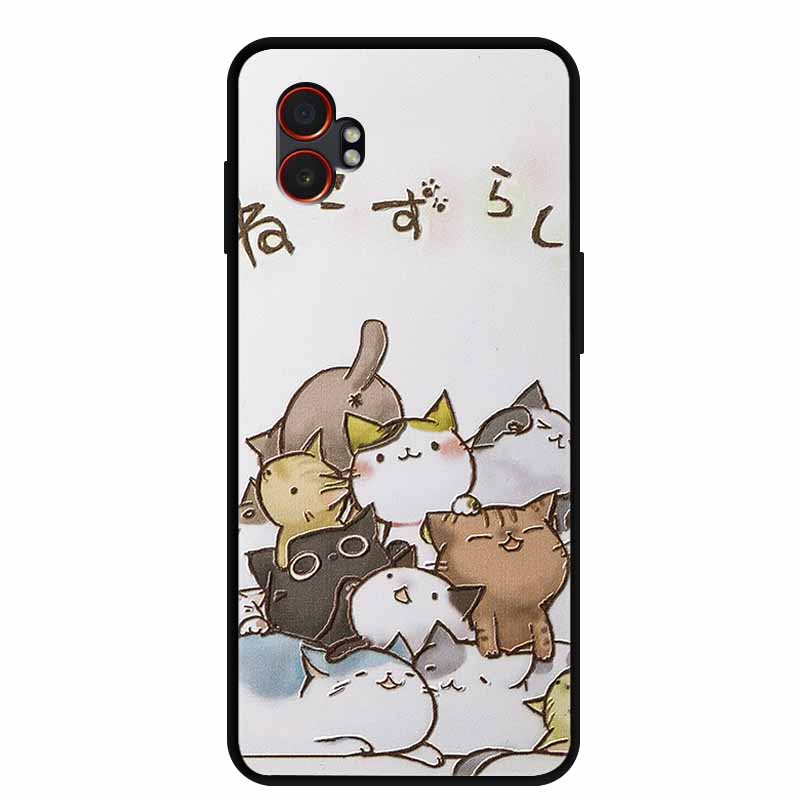 For Samsung XCover7 Pro 3D Case Soft TPUSilicone Bumper Protector Relief Flower Emboss Phone Cover Funda Galaxy XCover 7 Pro