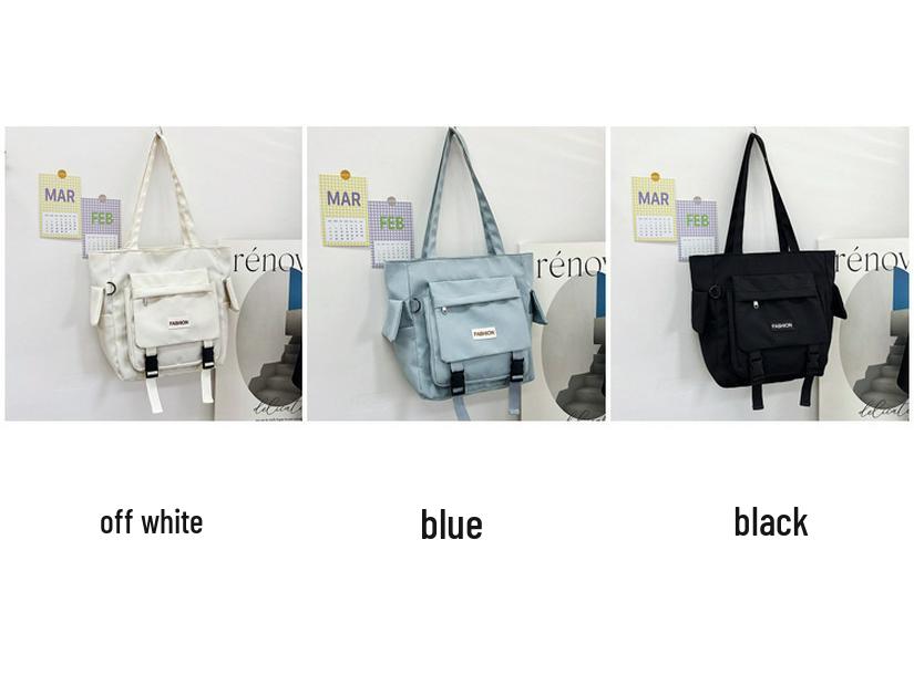 Large Capacity Soft Girl Shoulder Bag: Student Handbag for School, Tutoring, Commute