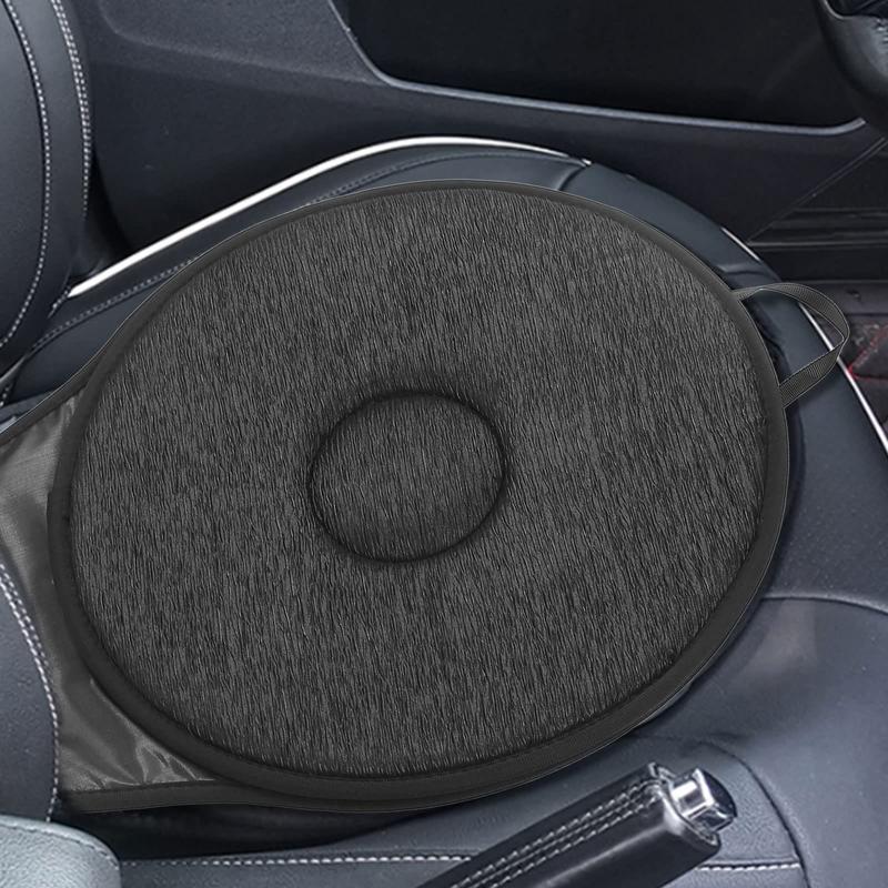 Подушка для сиденья автомобиля для пожилых людей с вращением на 360 градусов, портативная автоматическая поворотная подушка для сиденья, удобный коврик для сиденья автомобиля, универсальный для интерьера автомобиля