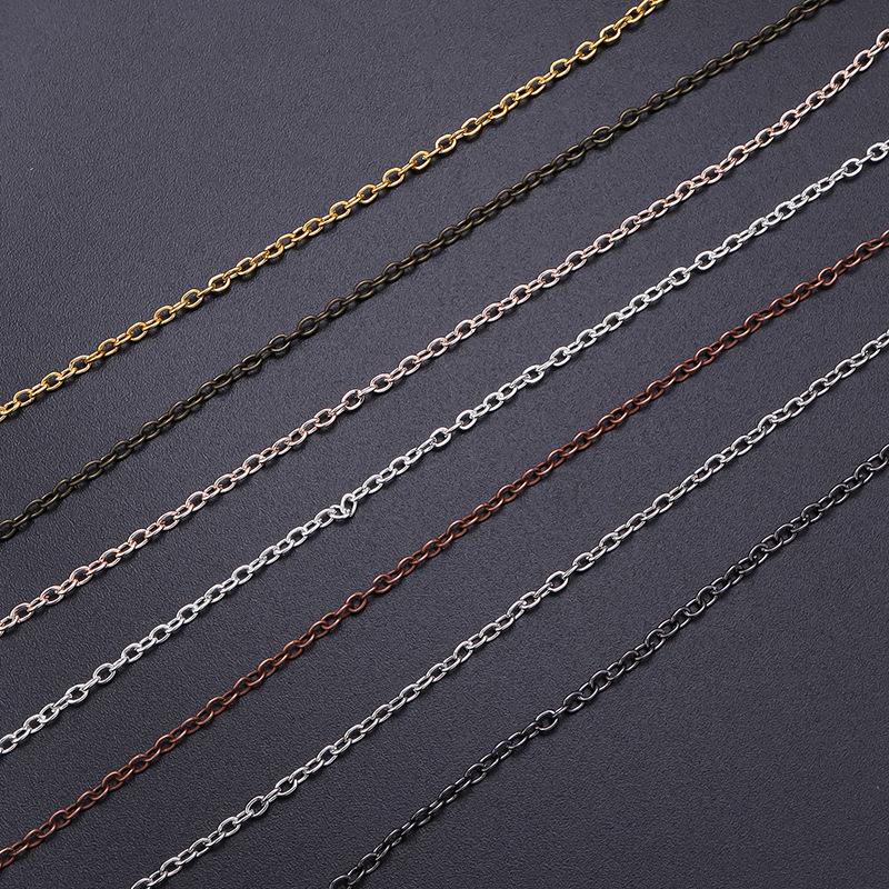 Электрогальванизированная цепочка с крестообразным дизайном и поворотным карабином-лобстером для аксессуаров для изготовления ювелирных изделий своими руками