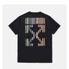 Yozgi Rangli Harfli Qisqa Yengli T Erkaklar Yuqori Ko'cha Keng T-shirt Ayollar Juftligi Moda Brendi Oq