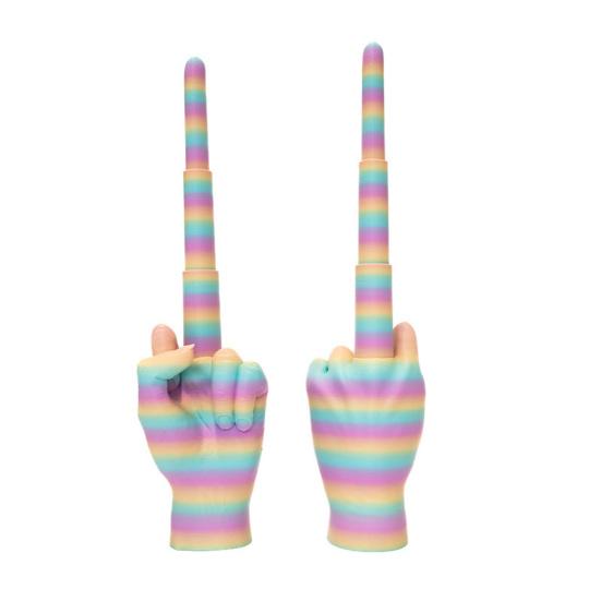 3D Retractable Toy Middle Finger Telescopic Printed Home Office Living Room