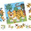 20-Piece Wooden Animal Cartoon Puzzle for Children Ages 3-7: Educational Early Learning Toy