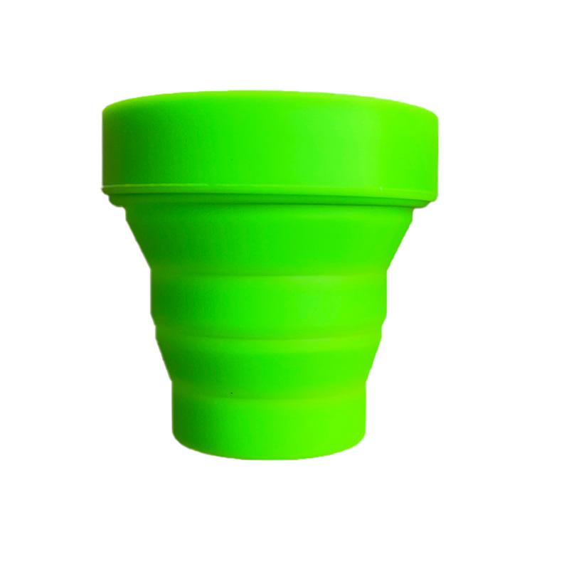 170ml Food Grade Folding Cup Candy Color Full Silicone Silicone Cup for Water Outdoor Portable Water Cup Sports Bottle