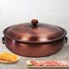 Медный казан Индукционная плита Газовая медная кастрюля для супа Утолщенная ретро-горшок Ручной горшок из чистой меди Медный горшок Кухонная посуда Кастрюли