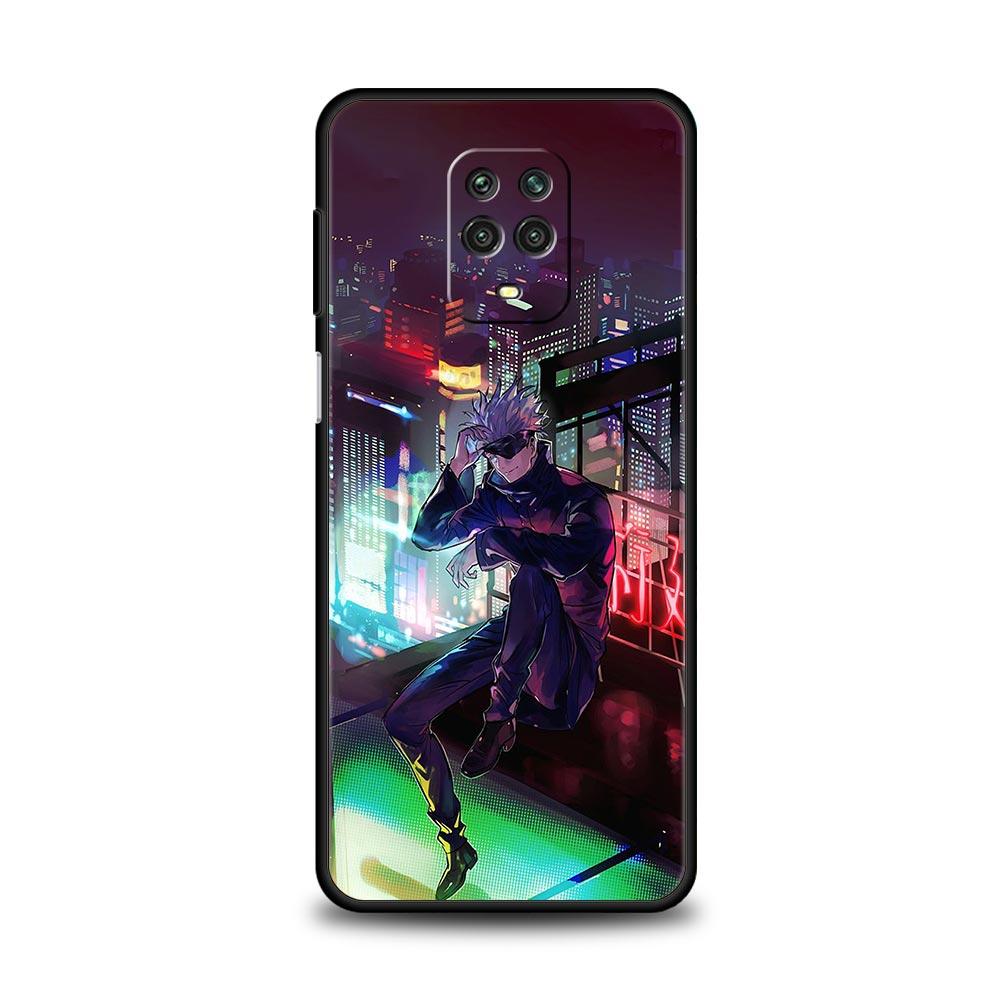 Silicone Case For Xiaomi Redmi Note 10 11 9 8 Pro 9S 8T 9A 9C 9T K50 Soft TPU Back Phone Cover Coque Funda Jujutsu Kaisen Anime
