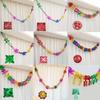 Quality Xmas Gift Ornaments Hanging Decoration Ceiling Wreath Metalic Foil Garland Christmas Decor