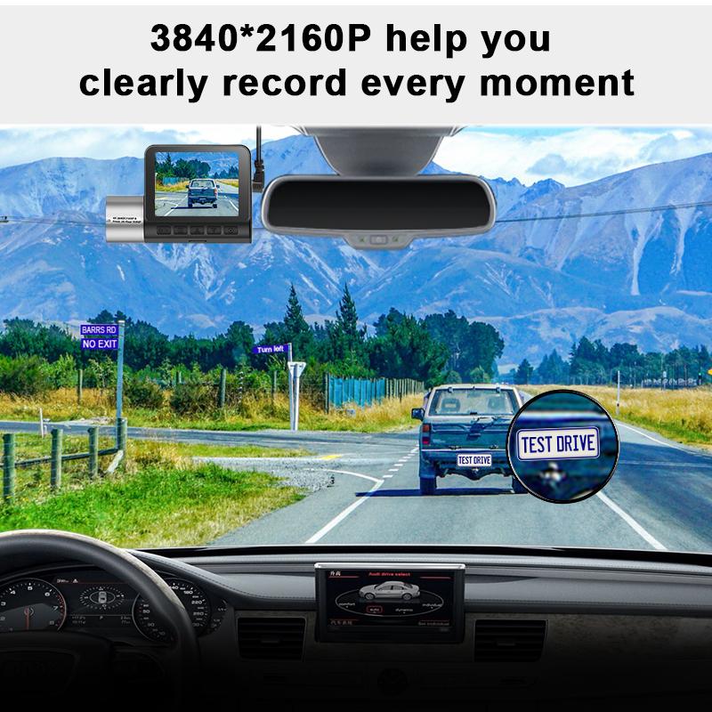 E-ACE 4K DVR видеорегистратор для автомобиля 2160P ADAS GPS WiFi камера для вождения видеорегистратор черный ящик для авто