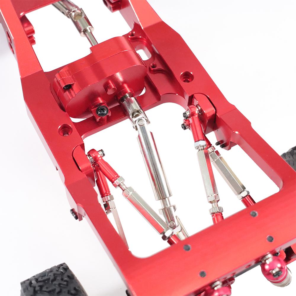MN Model 82 Series Universal LC79 RC Car Modification, Front and Rear Metal Four-Link Suspension Kit