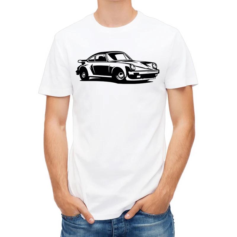 Men's T-Shirts Japanese Classic Car Print Street Man Clothing Harajuku Short Sleeve Oversize T-Shirt Casual Tops Tees Clothing