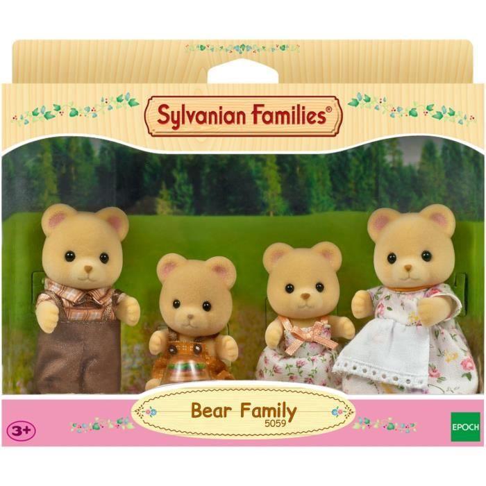 Миниатюрные фигурки - SYLVANIAN FAMILIES - Семья Медведей - 4 подвижных и тщательно одетых персонажа