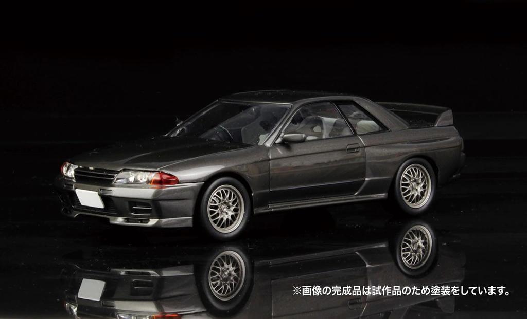 Автомобильный набор Nissan Skyline Gun Gray Metallic Color Coded Plastic Model MN06 Platts/MONO 1/32 GT-R V SpecII (Машина)