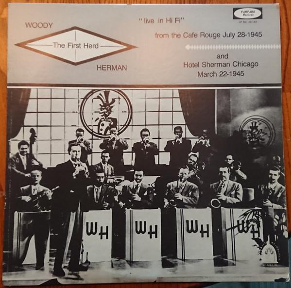 LP Record WOODY HERMAN & THE HERD - From the cafe Rouge July 28-1945 LP43143 Fanfare Records US Jazz Used