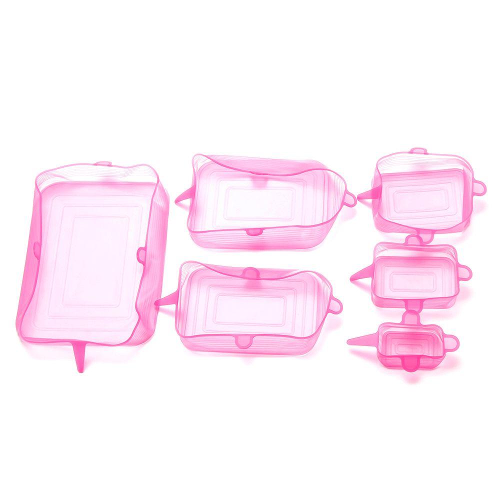 Cookware Keeping Fresh Lids Seal Food Fresh Round Square Stretch Suction Silicone Lid Bowl Cover