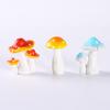 Desktop Ornament Realistic Looking Creative Shape Resin Mini Artificial Mushroom Statue Garden Figurine for Home