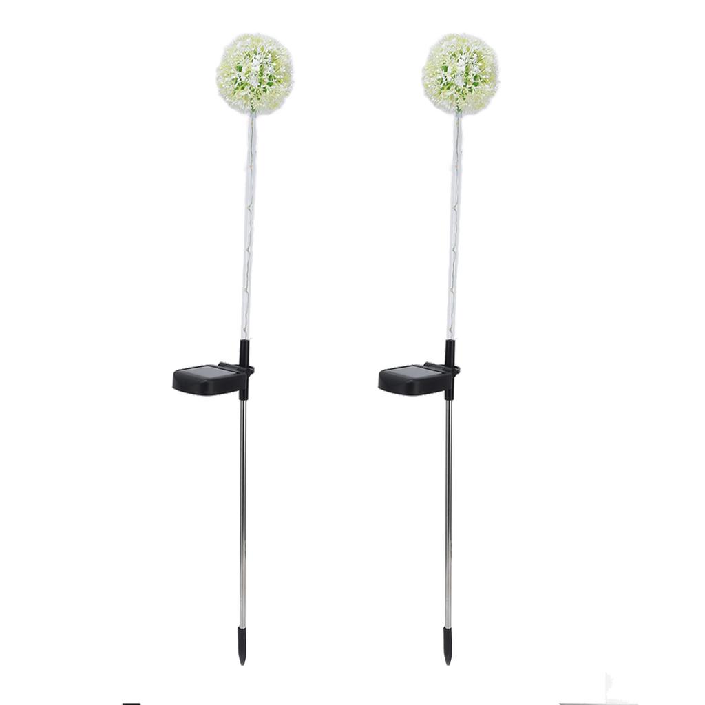 2set Solar Dandelions Garden Lights 6LED Colorful Outdoor Lawn Lamp for Patio Yard Balcony6LED
