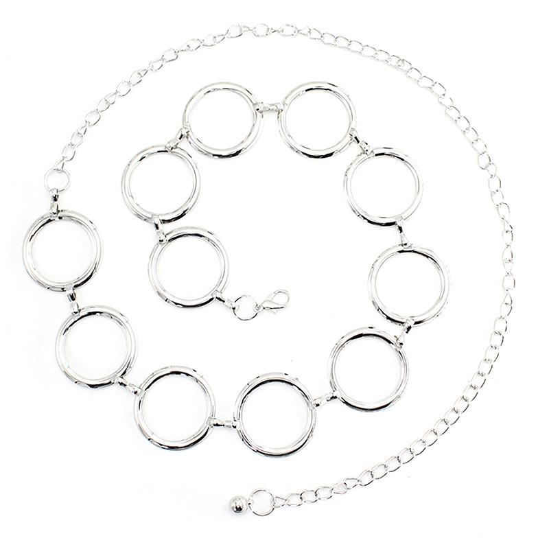 Роскошный женский пояс с металлической цепочкой, дизайнерский бренд, большой металлический пояс с кольцом, платье, пальто, юбка, женский декоративный пояс