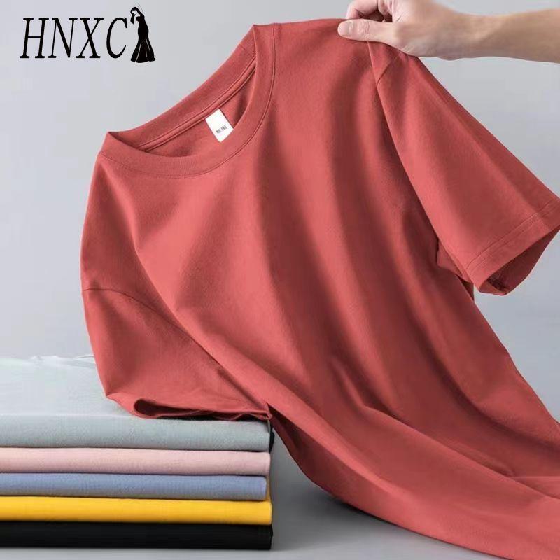 Футболка с коротким рукавом из хлопка HNXC, мужская модная свободная рубашка с коротким рукавом и принтом «Сострадательная рубашка»