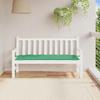VidaXL Garden Bench Cushion, Bench Cover with String Ties, Waterproof Outdoor Cushion, Green 150x50x7 Cm 361607