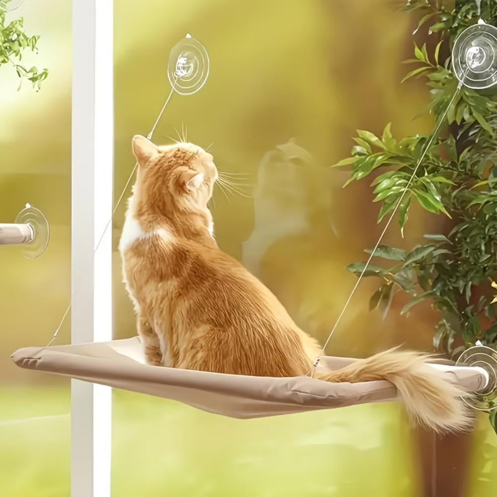 Cat Window Perch Suction Cup Cat Hammock Foldable Window Sill Cat Bed For Cats All Season Pet Sleeping Bed