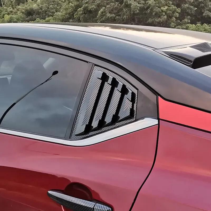 Для Nissan Sentra/Sylphy - Пластик ABS Накладка-жалюзи на заднее боковое стекло Боковой вентиляционный люк Накладка Автомобильные клейкие аксессуары