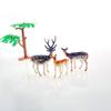 Small 3-5cm Sika Deer Family Model Toy Set – Realistic 1-2 Inch Male & Female Deer Figures