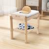 Pine Wood Shoe Storage Bench,45*30*40cm Log Color/White/Walnut Color Rectangular Storage Bench Floor Standing for Entryway