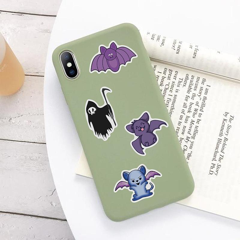 50 шт. новых мультяшных наклеек для украшения вечеринки на тему Хэллоуина, шлемов, ноутбуков, бутылок с водой, домашних наклеек для украшения вечеринки своими руками