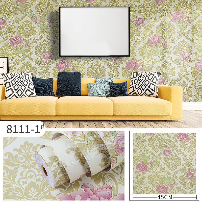 Утолщенные самоклеящиеся обои из ПВХ, водостойкие пасторальные обои для спальни, гостиной, настенная паста