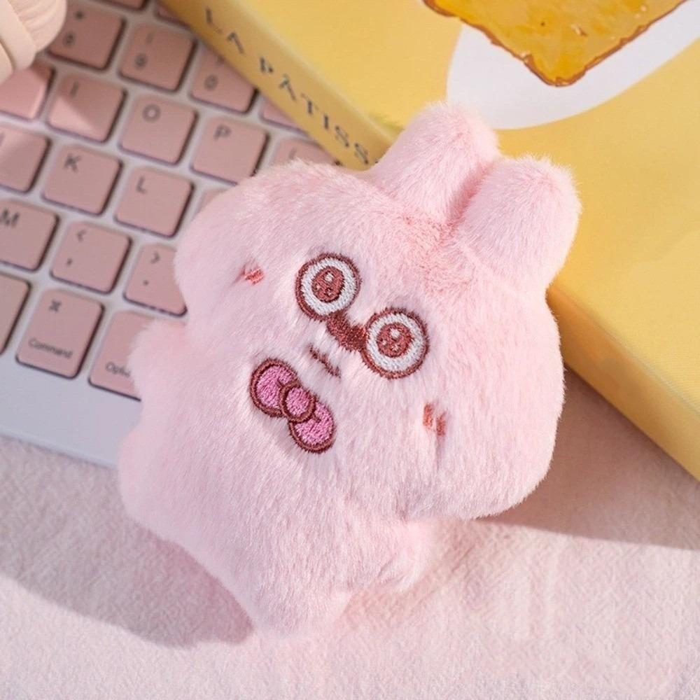 Cartoon Squeezing Keychain Friendship Rabbit Pendant Cute Plush Rabbit Keychain  Key Decor